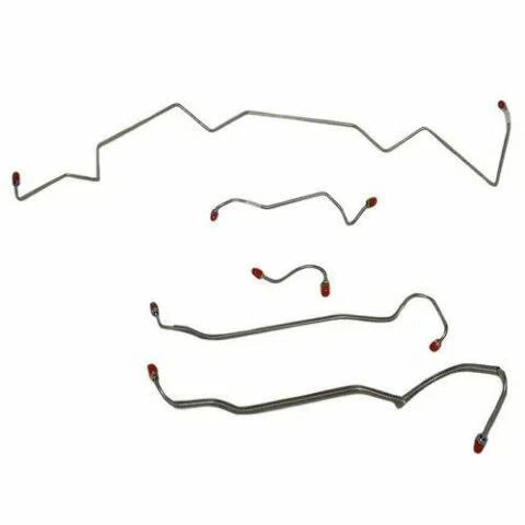1968 Pontiac LeMans Front Brake Line Kit Manual Disc Brakes Steel - AKT6804OM